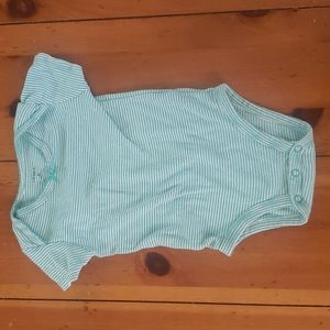 3/$10 - Carter's green striped onesie